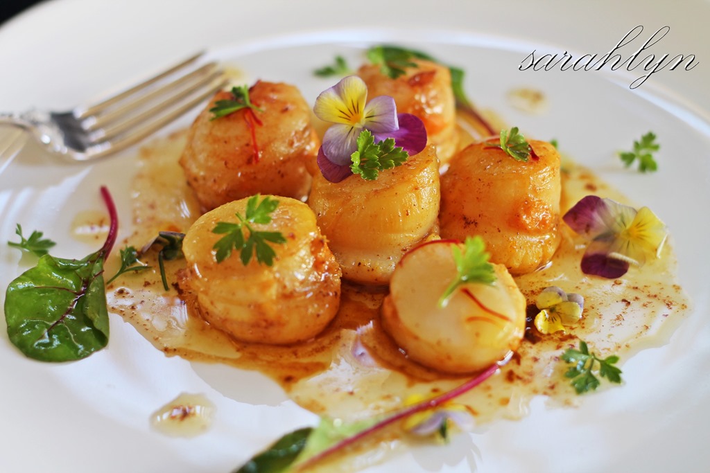 Scallops with Garlic and Saffron Sarahlyn's Kitchen
